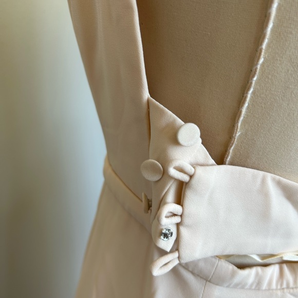 Fame and Partners Cream Dress with buttons - Picture 5 of 5